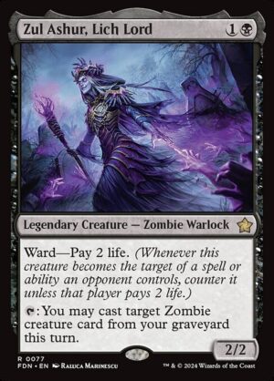 Zul Ashur, Lich Lord - Foil<br /><span class="collector-number">Collector No. 77</span>