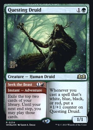 Questing Druid // Seek the Beast - Foil<br /><span class="collector-number">Collector No. 234s</span>