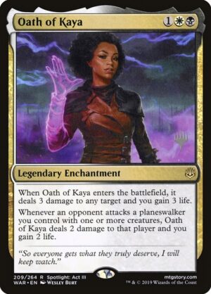 Oath of Kaya - Foil<br /><span class="collector-number">Collector No. 209p</span>