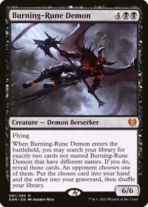 Burning-Rune Demon<br /><span class="collector-number">Collector No. 81</span>