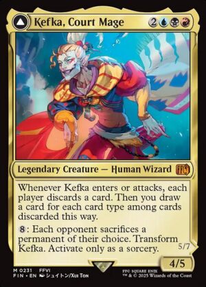 Kefka, Court Mage // Kefka, Ruler of Ruin<br /><span class="collector-number">Collector No. 231</span>