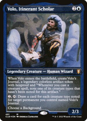 Volo, Itinerant Scholar - Etched<br /><span class="collector-number">Collector No. 491</span>