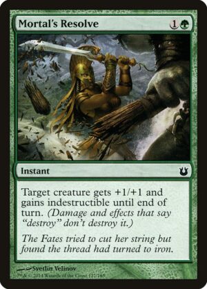 Mortal's Resolve<br /><span class="collector-number">Collector No. 127</span>