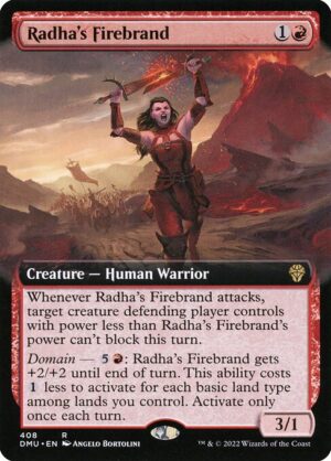 Radha's Firebrand<br /><span class="collector-number">Collector No. 408</span>