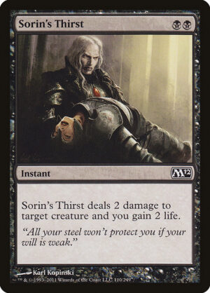 Sorin's Thirst<br /><span class="collector-number">Collector No. 110</span>