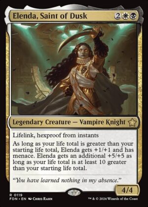 Elenda, Saint of Dusk<br /><span class="collector-number">Collector No. 119</span>