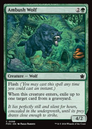 Ambush Wolf - Foil<br /><span class="collector-number">Collector No. 98</span>