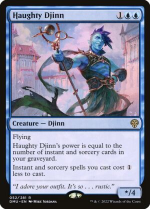 Haughty Djinn<br /><span class="collector-number">Collector No. 52</span>