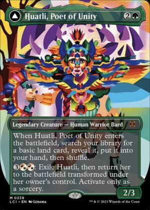 Huatli, Poet of Unity // Roar of the Fifth People<br /><span class="collector-number">Collector No. 339</span>