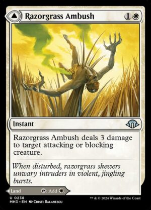 Razorgrass Ambush // Razorgrass Field<br /><span class="collector-number">Collector No. 238</span>