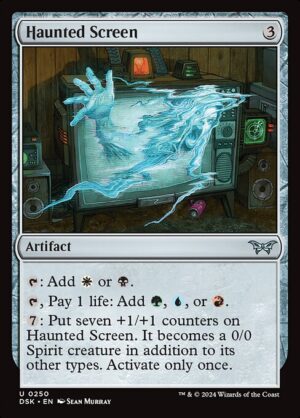 Haunted Screen - Foil<br /><span class="collector-number">Collector No. 250</span>