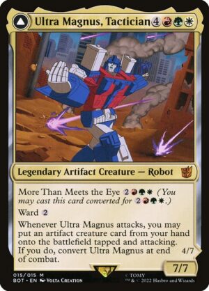 Ultra Magnus, Tactician // Ultra Magnus, Armored Carrier<br /><span class="collector-number">Collector No. 15</span>