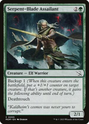 Serpent-Blade Assailant - Foil<br /><span class="collector-number">Collector No. 205</span>