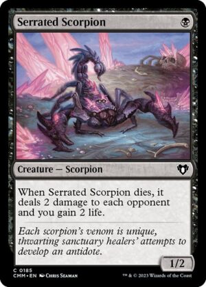 Serrated Scorpion - Foil<br /><span class="collector-number">Collector No. 185</span>