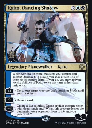 Kaito, Dancing Shadow - Foil<br /><span class="collector-number">Collector No. 204s</span>