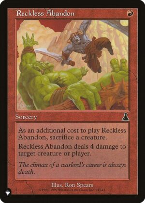 Reckless Abandon<br /><span class="collector-number">Collector No. UDS-94</span>