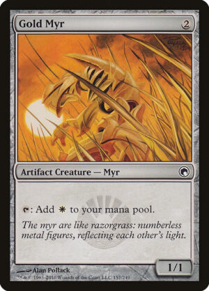 Gold Myr - Foil<br /><span class="collector-number">Collector No. 157</span>