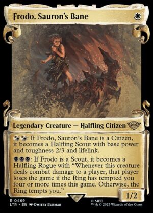 Frodo, Sauron's Bane - Foil<br /><span class="collector-number">Collector No. 469</span>