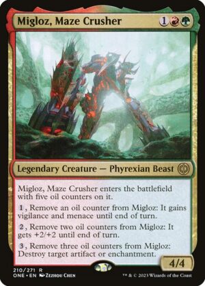 Migloz, Maze Crusher<br /><span class="collector-number">Collector No. 210</span>