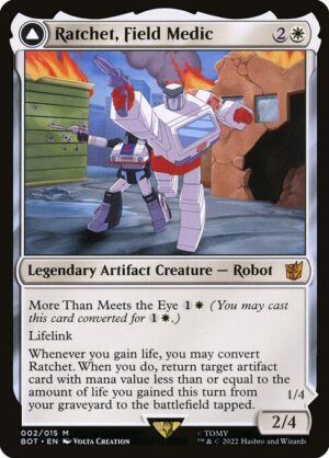 Ratchet, Field Medic // Ratchet, Rescue Racer - Foil<br /><span class="collector-number">Collector No. 2</span>