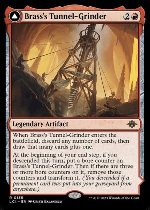 Brass's Tunnel-Grinder // Tecutlan, the Searing Rift - Foil<br /><span class="collector-number">Collector No. 135</span>