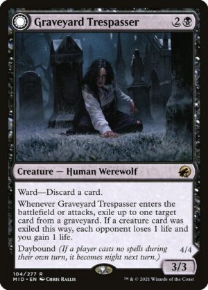 Graveyard Trespasser // Graveyard Glutton<br /><span class="collector-number">Collector No. 104</span>