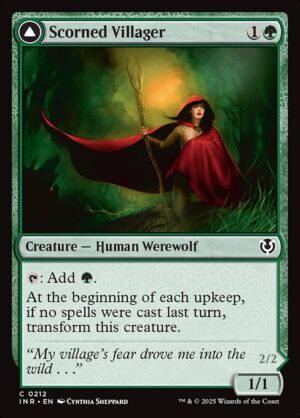 Scorned Villager // Moonscarred Werewolf - Foil<br /><span class="collector-number">Collector No. 212</span>