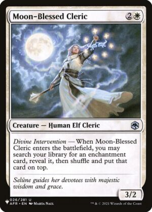 Moon-Blessed Cleric<br /><span class="collector-number">Collector No. AFR-26</span>