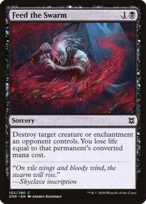 Feed the Swarm - Foil<br /><span class="collector-number">Collector No. 102</span>