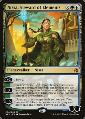 Nissa, Steward of Elements - Foil<br /><span class="collector-number">Collector No. 204</span>