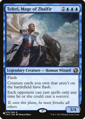 Teferi, Mage of Zhalfir<br /><span class="collector-number">Collector No. IMA-75</span>